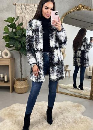 Шуба еко шубка баранчик трендова шуба zara