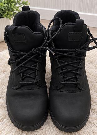 Черевики для хлопчика timberland чорні нубук осінні