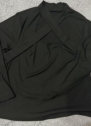 Лонгслів жіночий shein чорний