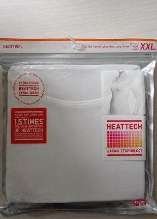 Лонгслів uniqlo heattech extra warm білий xxl