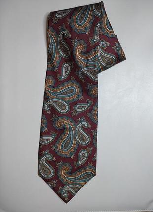 Шовкова краватка галстук tie rack windsor із візерунком "огірок"