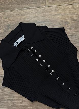 Сукня zara в рубчик 2