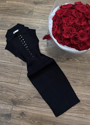 Сукня zara в рубчик