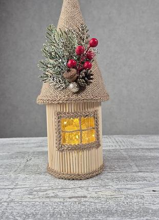 Затишний декоративний будиночок-ліхтарик ручної роботи 🕯️✨