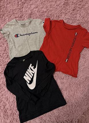 Набір дитячого одягу nike, champion, tommy hilfiger для дітей 3-4 років