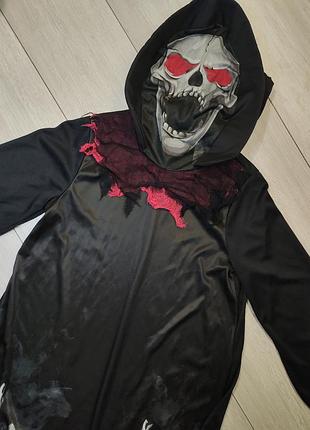 Костюм мантия смерть скелет хелловин halloween