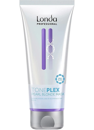 Маска тонуюча для холодних відтінків блонд londa professional toneplex pearl blonde mask 200мл