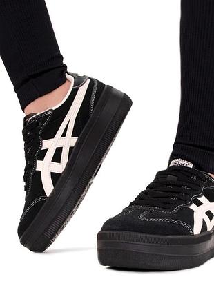 Onitsuka tiger tokuten black beige platform