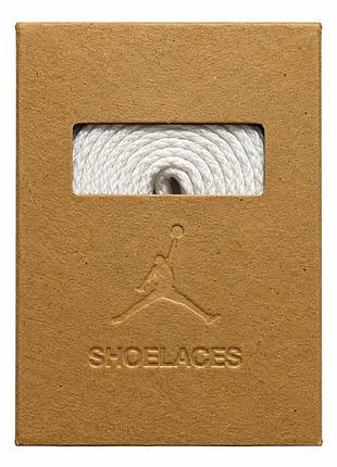 Шнурівки nike air jordan білі 180 см, плоскі, move to zero, сша
