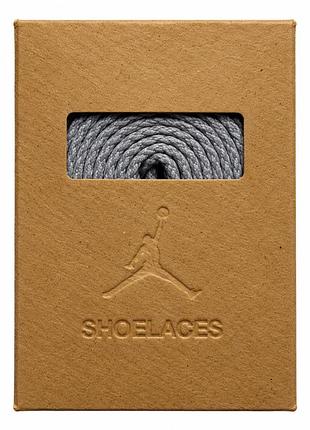 Шнурівки nike air jordan сірі 180 см, плоскі, move to zero, сша