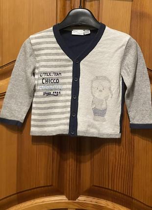 Кофта на мальчика 🇮🇹 италия chicco p. 74/12 мес.