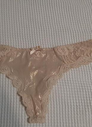 Базовые трусики нюд victoria’s secret s