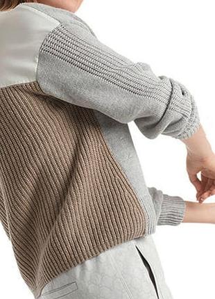 Marc cain
2 tone cashmere knit в'язаний джемпер зі змішаної вовни кашеміру/0000h/