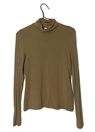 Бежева водолазка лонгслив h&amp;m