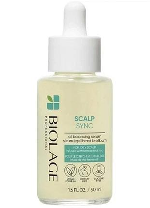 Сироватка для балансу схильної до жирності шкіри голови matrix biolage scalp sync oil balancing serum, 50 мл