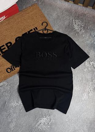 Футболка чоловіча boss чорна розмір m