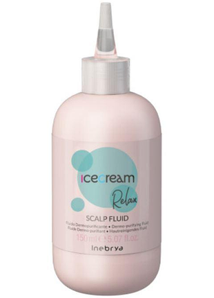 Скраб-флюид для очищения кожи головы inebrya scalp fluid tri-action dermo-purifiyng 150 мл