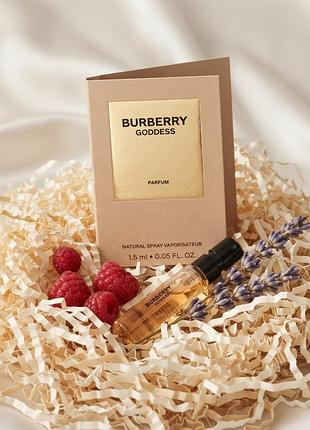 Духи женские burberry goddess parfum (парфюмированный пробник / семпл), 1.5 мл