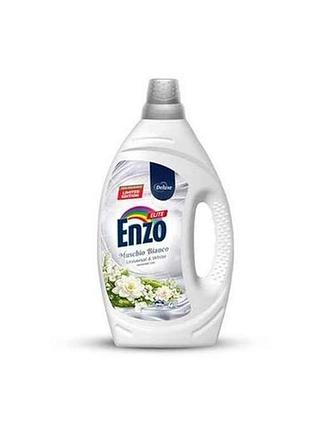 Гель для стирки 4л enzo elite muschio для белых и универсальный тм delux