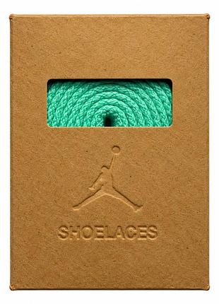 Шнурівки nike air jordan м’ятні 180 см, плоскі, move to zero, сша