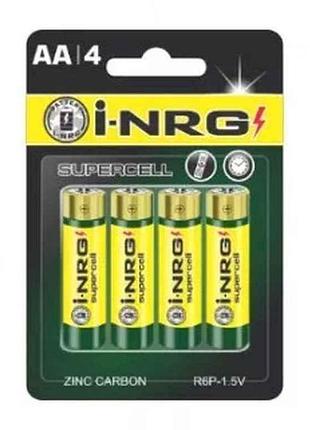 Батарейка лужна lr03/aaa supercell 4шт. (блістер) тм i-nrg