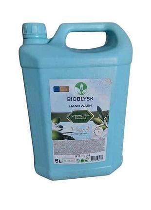 Крем-мило рідке 5л парфумоване антибактеріальне “creamy olive essence” тм bioblysk