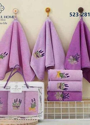 Набор полотенец 25*50 3шт арт.501-281 тм colorfulhome
