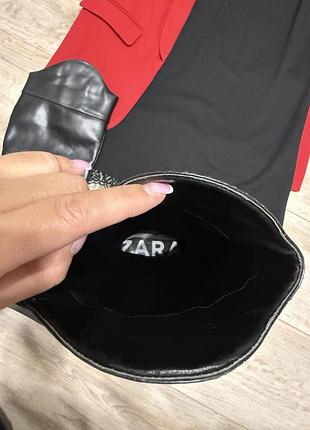 Жіночі чоботи zara чорні 9