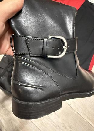 Жіночі чоботи zara чорні 7