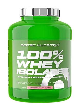 Ізолят протеїну для росту м’язів і схуднення scitec nutrition 100% whey protein isolate 2 кг ваніль