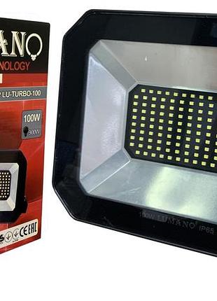 Прожектор 100вт ip65 6500k smd lu-turbo-100-black lumano