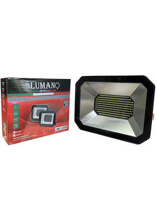 Прожектор 200вт smd lu-turbo-200-black 6500k ip65 tm lumano