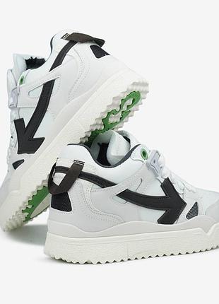 Off-white sponge mid top white black 4