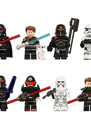 Фігурки чоловічки зоряні війни star wars інквізиція мисливці на джедаєв 8 штук art4724
