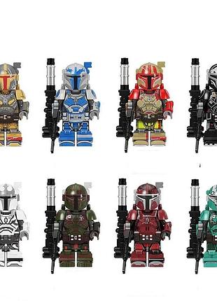 Фигурки человечки набор мандалорцы боба фетт звёздные войны star wars art1153