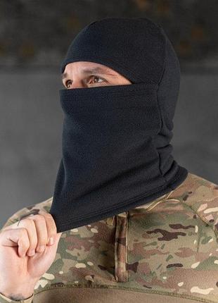 Флісова балаклава — темно-синій