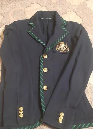 Жакет жіночий ralph lauren синій в смужку