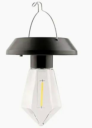 Уличный светильник подвесной 1 cob led с солнечной панелью для дачи и отдыха декоративная лампа с автоматическим включением
