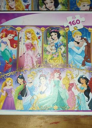 Паззл 160частей, disney princess, 6+, без 3частей