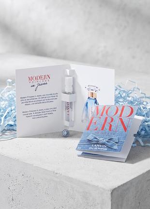 Парфумована вода (пробник/сет-вкладиш) lanvin modern princess in jeans edp 2ml (жіноча)  
​