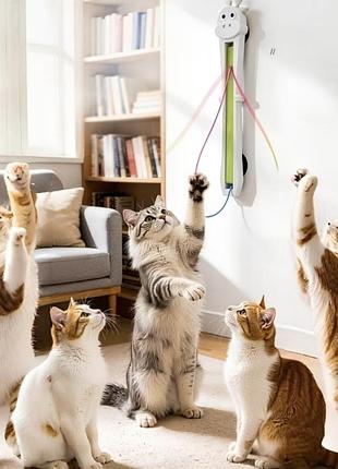 🐾✨ хіт продажу 2026 року справжнє котяче диво та спасіння для ваших рук — автоматична інтерактивна іграшка  дразнилка-вудка