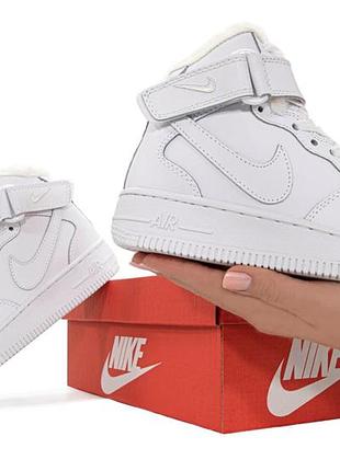 Air force hi winter white ❄️ хутро 3