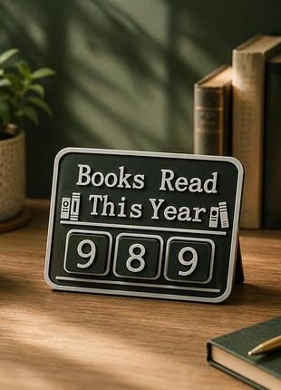 Настольный трекер прочитанных книг «books read this year» зеленый