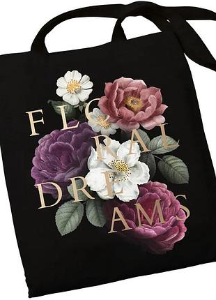 Екошопер чорний florar dreams