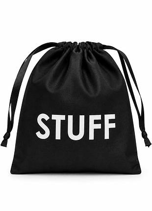 Мішечок бавовняний 23х18 см stuff (чорний)