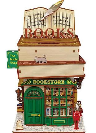 Конструктор 3d міні-будинок tonecheer time bookstore tq187
