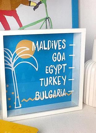 Дерев'яна скарбничка для грошей maldives