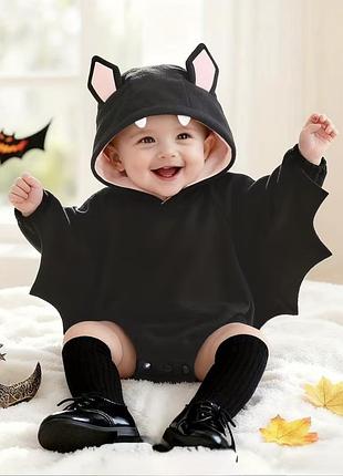 Костюм та комплект унісекс боді кажан на halloween 3-6 місяців