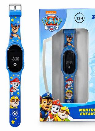 Дитячий електронний годинник щенячий патруль paw patrol, з lcd-дисплеєм, для дітей від 3 років
