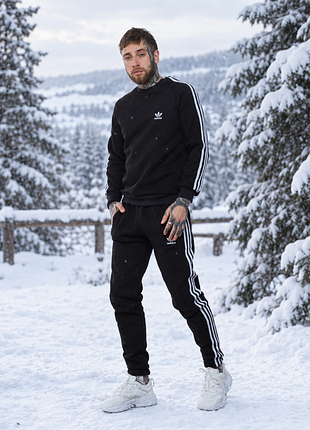 Спортивний костюм на флісі adidas , теплий комплект для чоловіків на осінь чи зиму